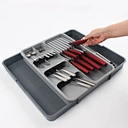 expandable flatware drawer organizer for kitchen